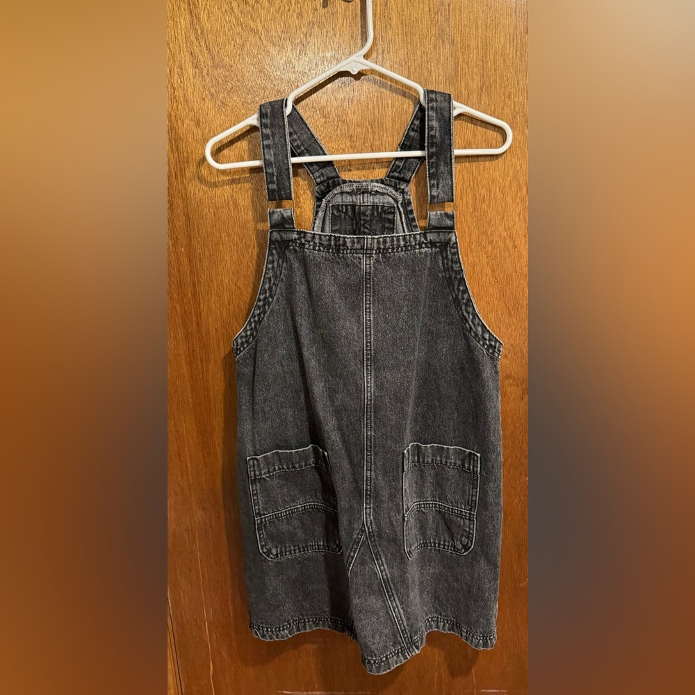 Chic Black Denim Overalls